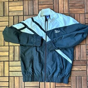Vintage Reebok bomber style zip up.